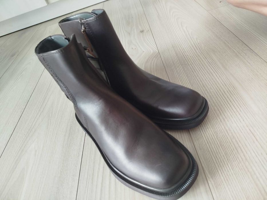 Buty botki damskie skórzane brązowe nowe FrancoSarto, rozmiar 7,5