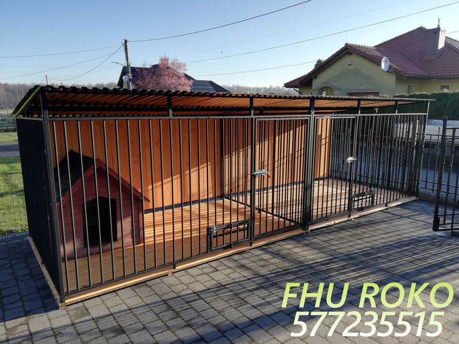 Kojec dla psów podwójny,klatka dla psa 6x2,boks dla zwierząt kojce