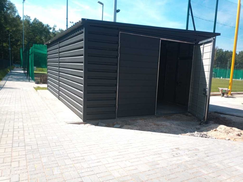 wiata garażowa garaż antracytowy 5x7 wy