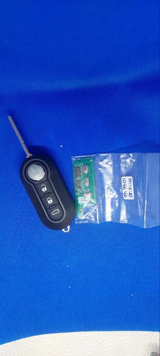 Chave Completa Fiat 500 Chip placa electrónica lâmina pilha