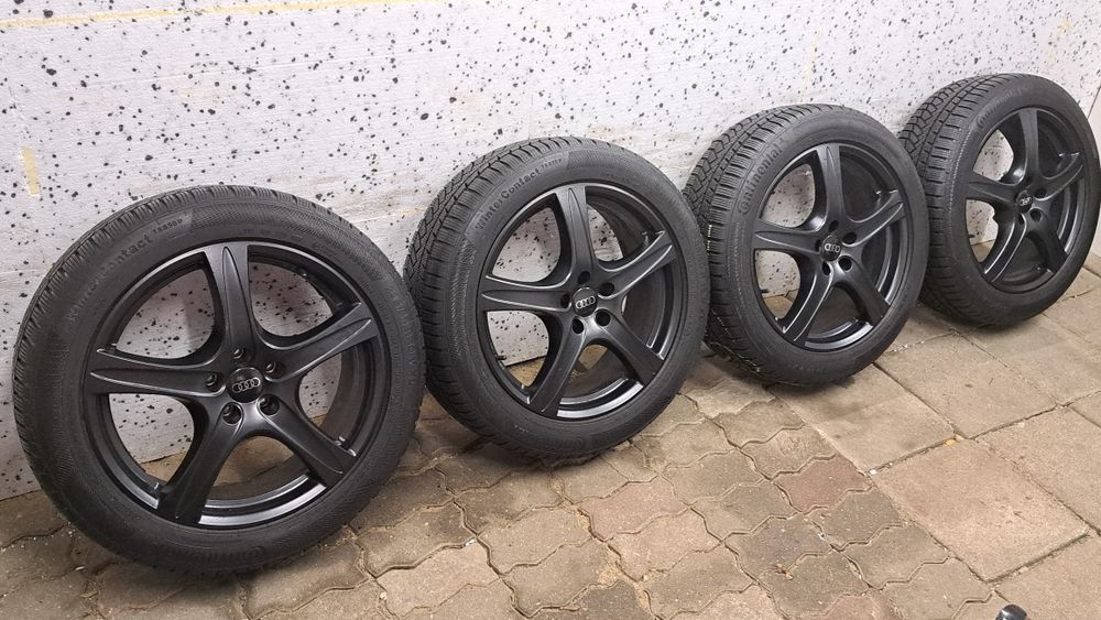 Alufelgi 19  Czarne Audi SQ5  5x112 Opony Zimowe  235/50/19  Continent