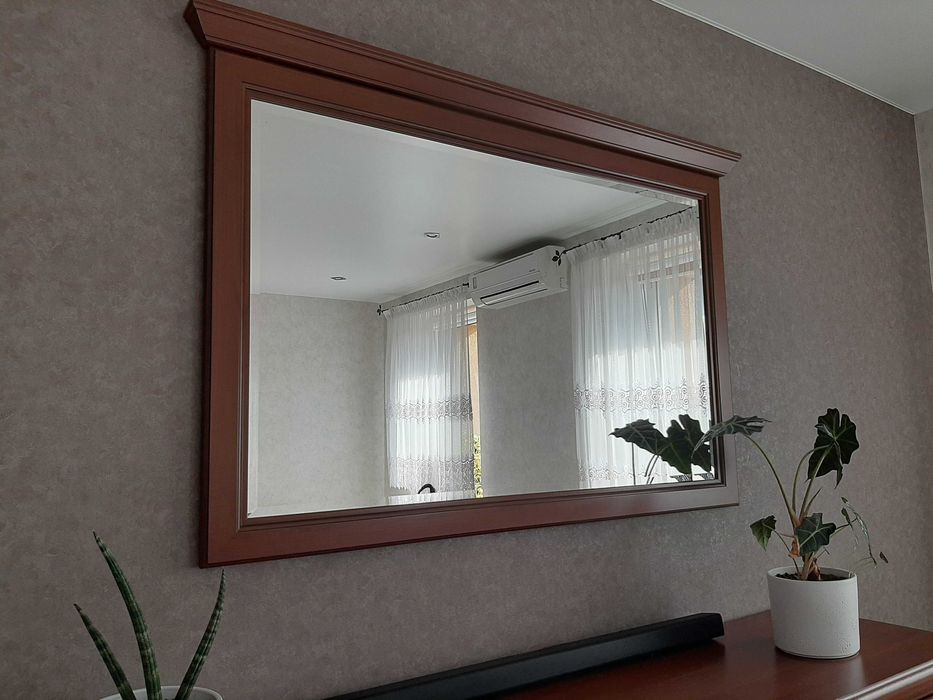 meble Stylius lustro, 2 komody, witryna