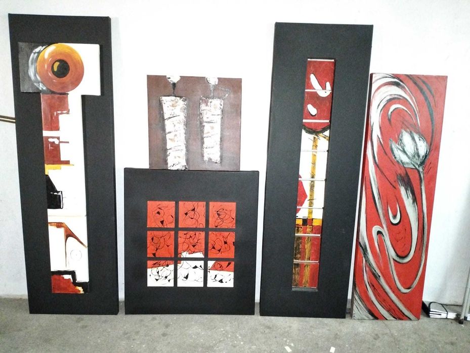 Quadros Decorativos (Ambiências Rubras-Escuras)