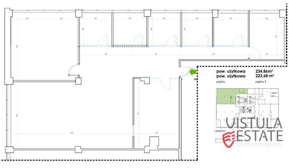 Lokal biurowy 234 m2 | dużo miejsc parkingowych