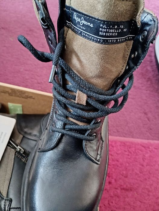 Kozaki skórzane Pepe Jeans.