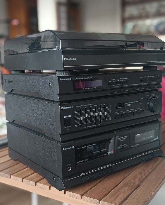 Aparelhagem Clássica Panasonic SA-HM35L COMPLETA (C/ Vinil, Duo Casset