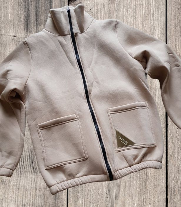 La Creme bluza beżowa ocieplana UNI