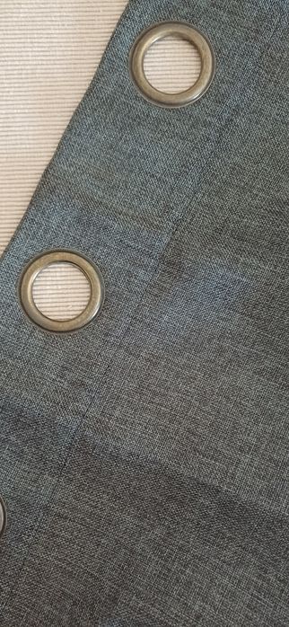 Conjunto 2 cortinados cinza Gato Preto