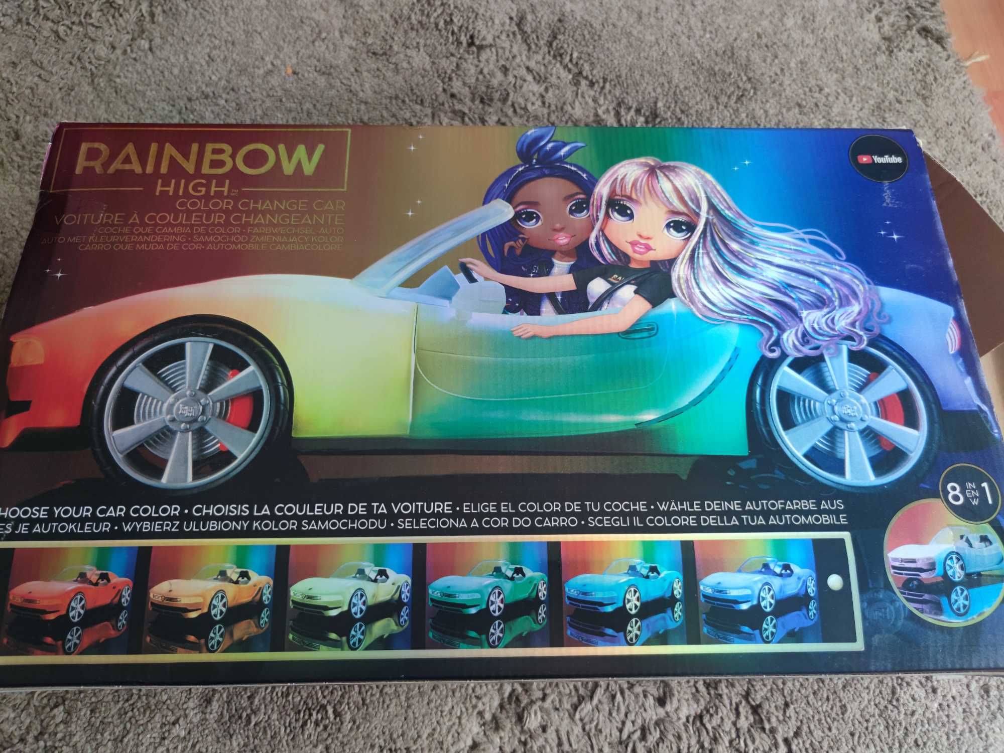 Voiture Color Change Rainbow High