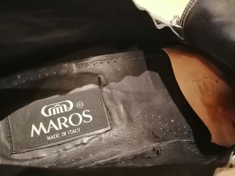 Черевики сапоги чоловічі мужские "Maros" Италія р. 43, замша,чорні