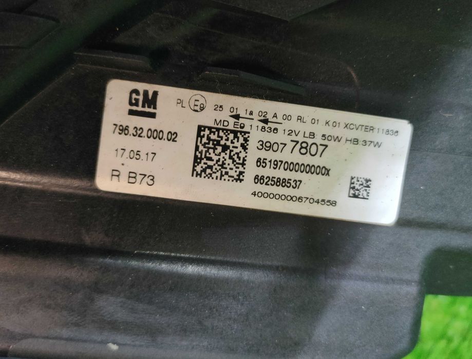 Lampa Prawa Full Led Lux Reflektor Prawy Opel Astra K V 2015- EU