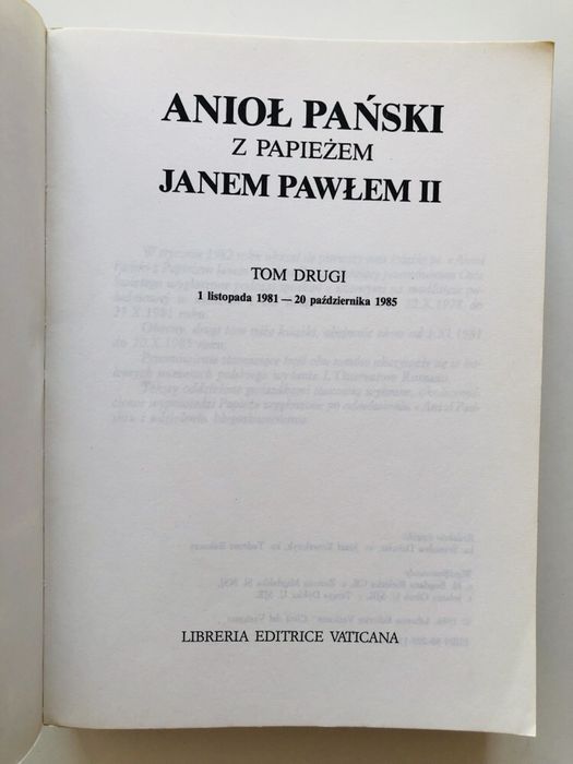 Anioł Pański z Papieżem Janem Pawłem II - tom II