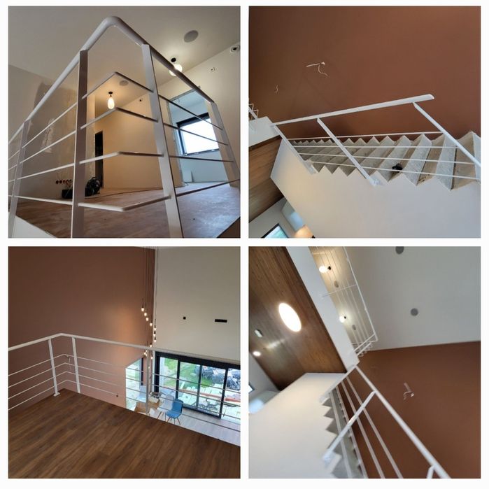 Balustrada metalowa.