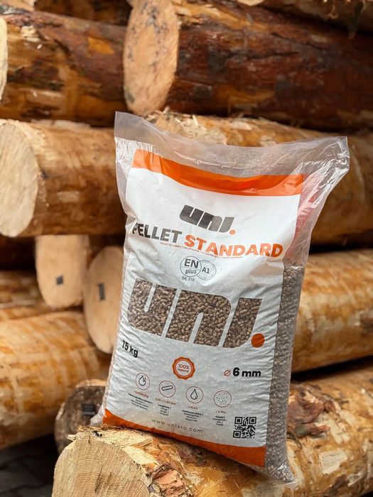 UNI PELLET STANDARD – certyfikat ENplus A1 - pellet drzewny, iglasty 6mm / TRANSPORT w cenie