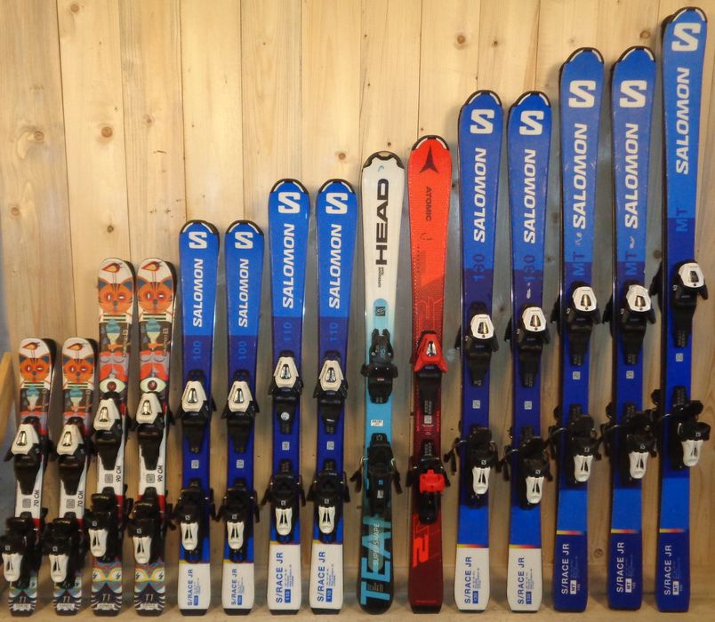 Narty 16 X Salomon Junior (340 zł/ 65€ netto za parę) pakiet nart