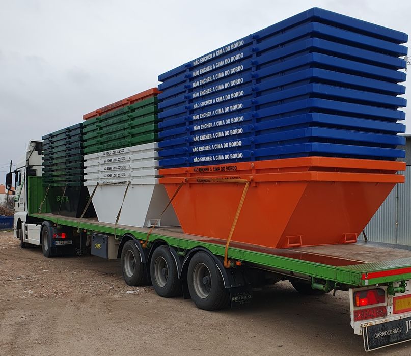 CONTENTORES para recolha de entulho e REDES DE VEDAÇÃO PARA OBRAS