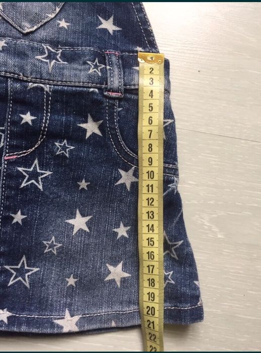Джинсовий сарафанчик, якісний сарафан на 1-2 роки на ріст 86-92 см