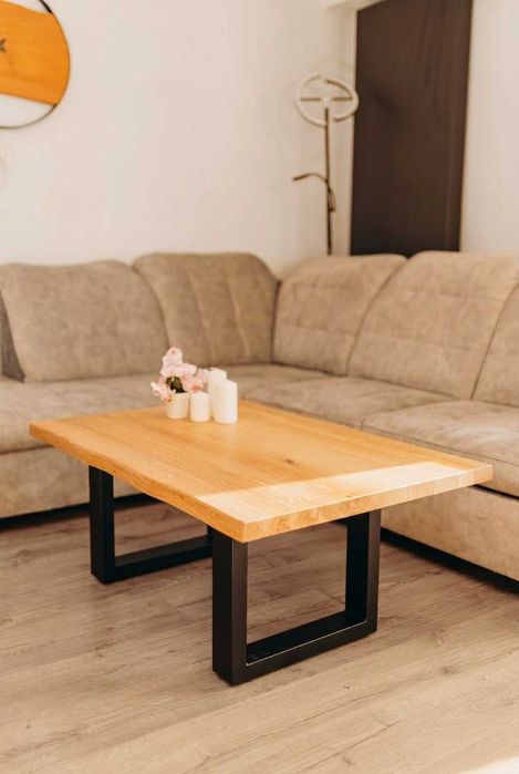 Stolik kawowy dębowy loft lite drewno Producent