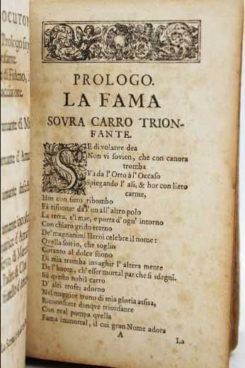 Belíssima obra literária de Di Castelli, ano de 1696.