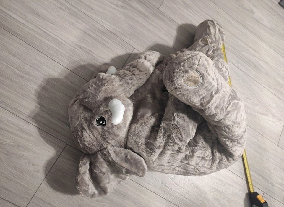 Duża maskotka poduszka słoń przytulanka 60cm