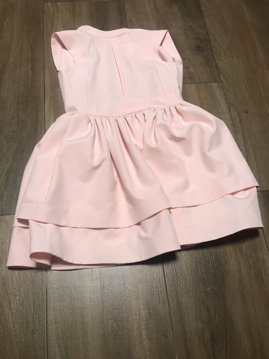 Sukienka elegancka, XS, pudrowy róż na komunię, wesele