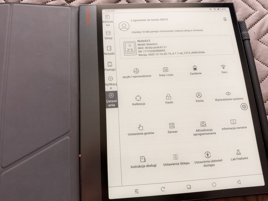 Onyx Boox Note Air 3