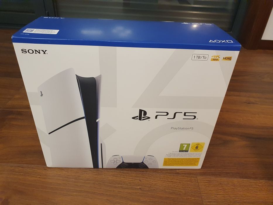 Playstation 5 em caixa por abrir com fatura