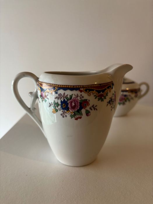 Serviço de chá/café alemão vintage 12 conjuntos–bule + açucareiro