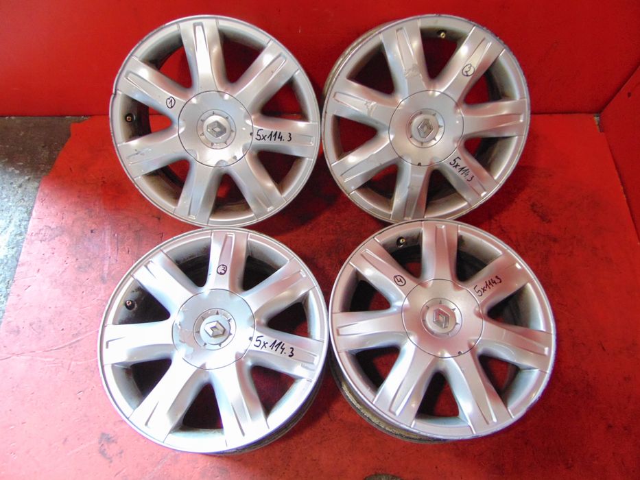 renault laguna iii 3 felgi aluminiowe 16 5x114.3 7j et47 403000035r