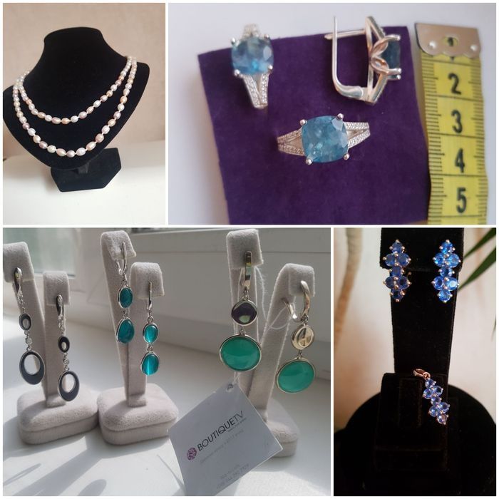 Натуральные минералы, серебро 925 пробы