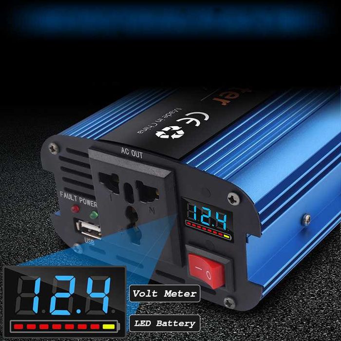 ••• Автомобильный Инвертор Напряжения 12V-220V, Інвертор, Перетворювач