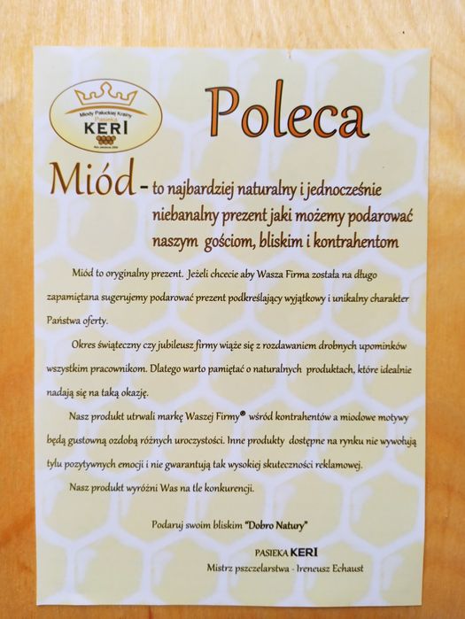 Miód wielokwiatowy 1,1 kg