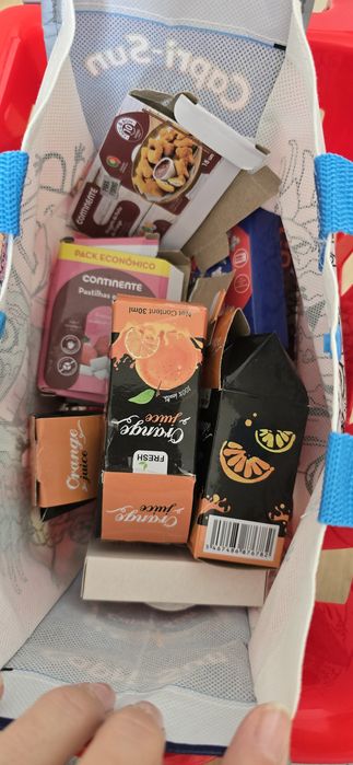 Carrinho de compras + compras + registadora