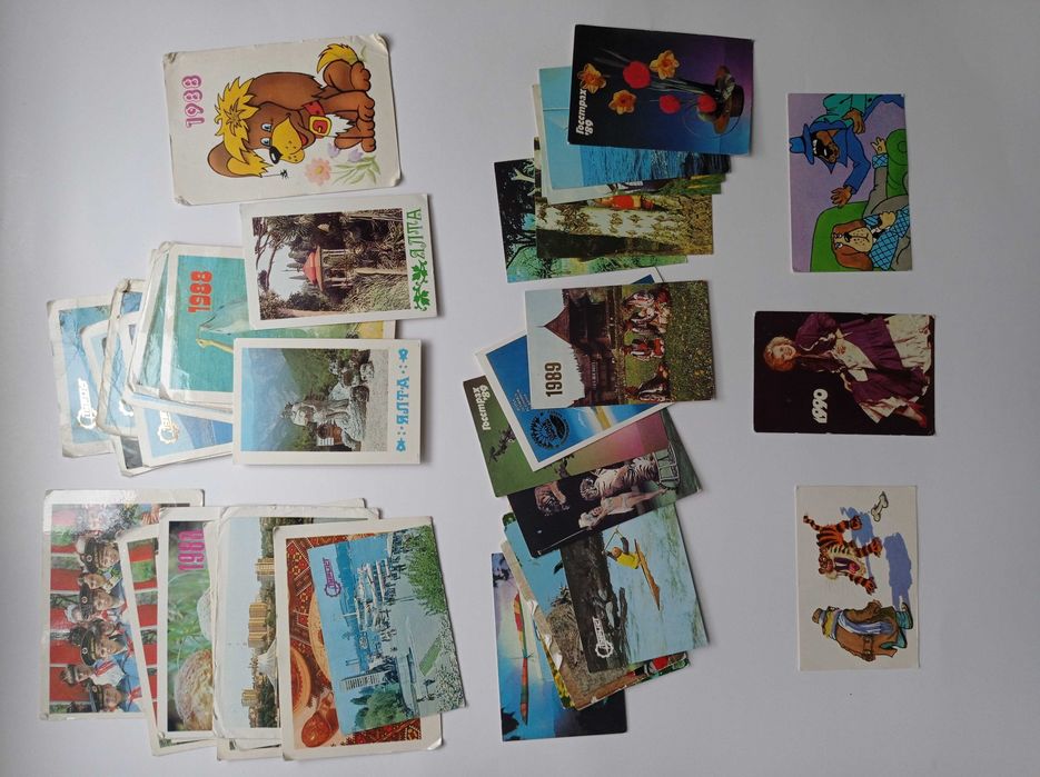Советские календарики 1983-1990 (119 шт)