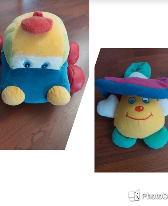2 brinquedos de bebé com sons