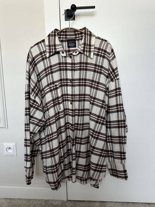 Koszula w kratkę Marsala rozm. M/L