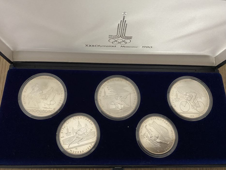 Moedas em prata Jogos olimpicos Moscovo