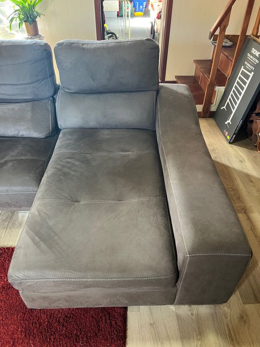 Sofá 3 Lugares c/ Chaise Longue, Arrumação, sofá Cama