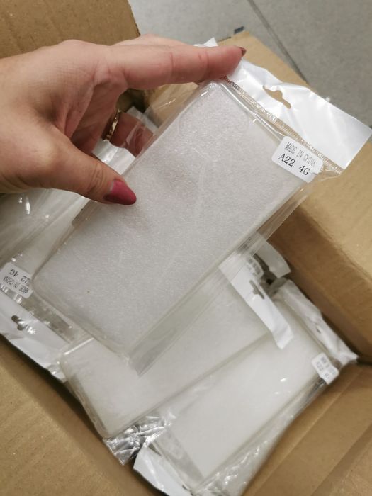 35 sztuk Samsung Galaxy A22 4g case, futerał, etui przezroczysty trans