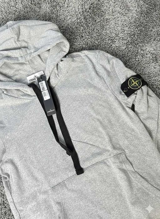 Новое Худи Stone Island Серое (XS S M L XL XXL)