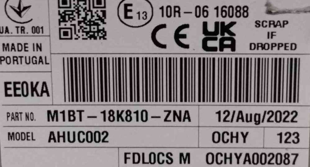 Rádio / Auto Rádio M1BT-18K810-ZNA - FORD PUMA