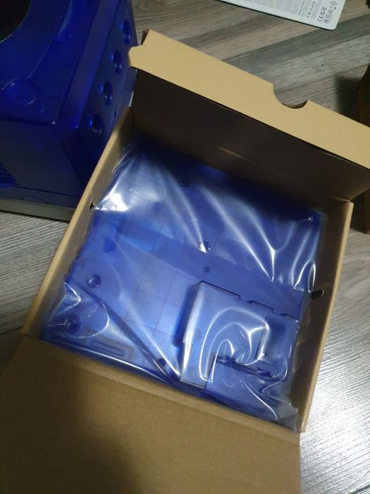 Gamecube Gameboy Player obudowa Nintendo DOL-017 przeźroczysty niebies