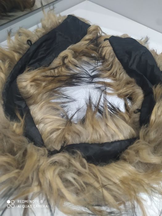 Kołnierz futrzany damski przypinany na guziki z podszewką