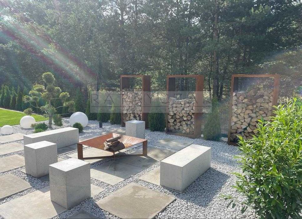 Stojak na drewno Corten Drewutnia Pod wymiar Producent Donice Klomby