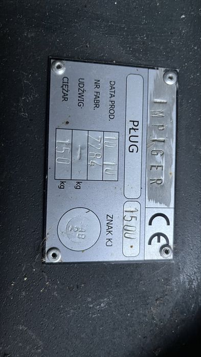 Pług do odśnieżania do wózka widłowego