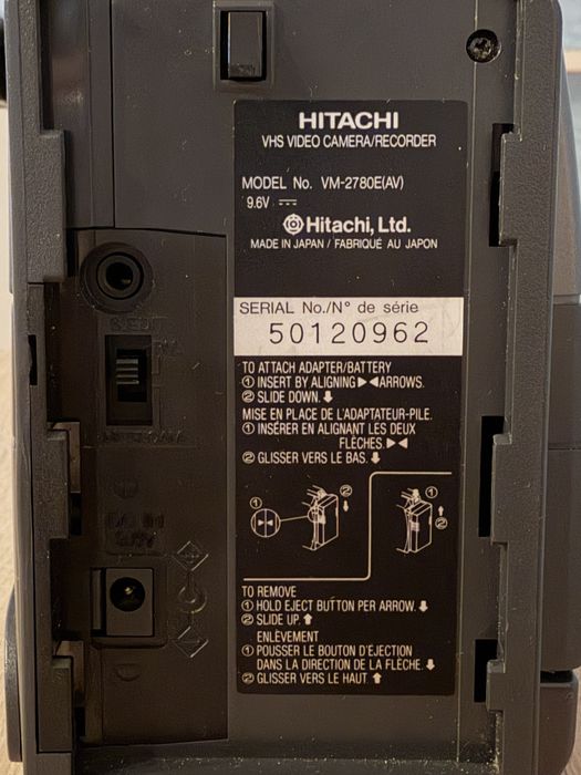 Kamera Hitachi VM-2780E VHS
