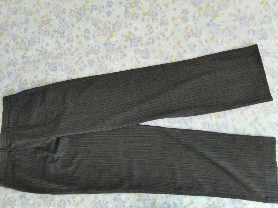 Spodnie męskie pas -88cm -ciemnoszare