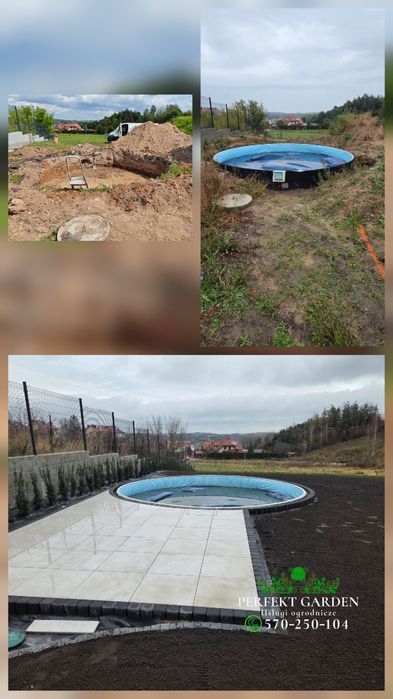 Układanie kostki brukowej tarasy