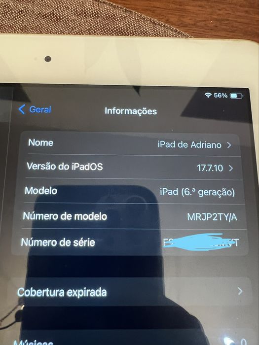 Ipad 6 geração 128gb