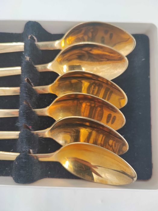 Десертні ложки "Северная Чернь" в комплекті 6 од.; срібло 875 проби